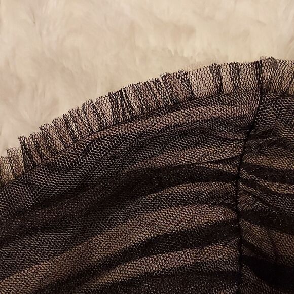 Betsey Johnson NWT Black Mesh Tulle Sleeveless Mini Dress Size 12 - Picture 8 of 13